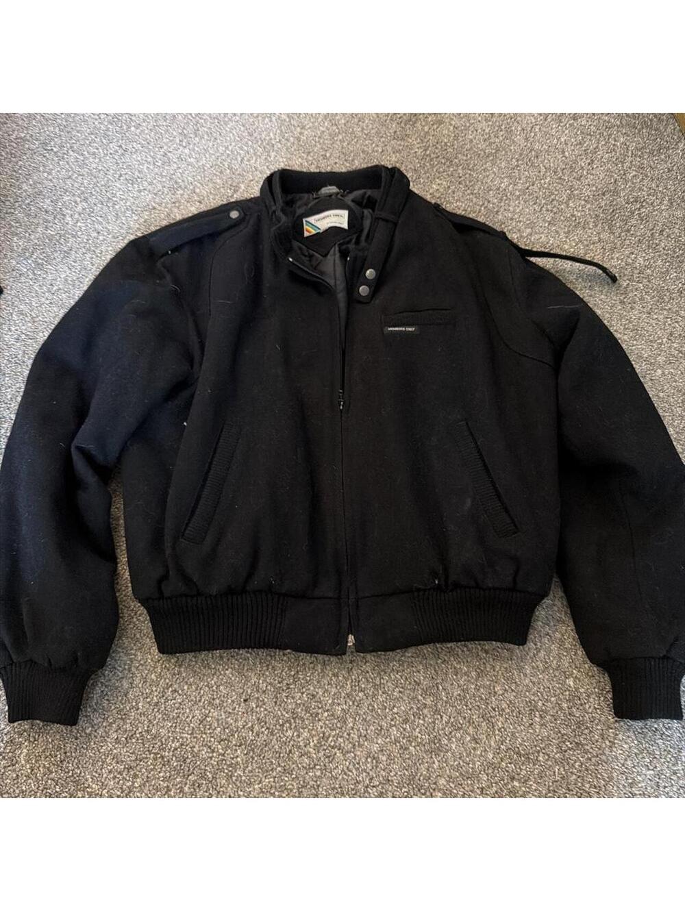 Members Only Men's Black Jacket